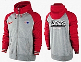 Men New England Patriots Team Logo Full Zip NFL Hoodie (12),baseball caps,new era cap wholesale,wholesale hats