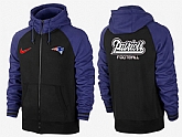 Men New England Patriots Team Logo Full Zip NFL Hoodie (14),baseball caps,new era cap wholesale,wholesale hats