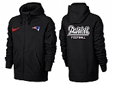 Men New England Patriots Team Logo Full Zip NFL Hoodie (19),baseball caps,new era cap wholesale,wholesale hats