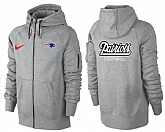 Men New England Patriots Team Logo Full Zip NFL Hoodie (21),baseball caps,new era cap wholesale,wholesale hats