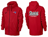 Men New England Patriots Team Logo Full Zip NFL Hoodie (22),baseball caps,new era cap wholesale,wholesale hats