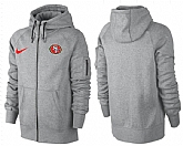 Men San Francisco 49ers Team Logo Full Zip NFL Hoodie (10),baseball caps,new era cap wholesale,wholesale hats