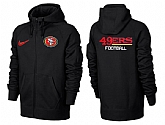 Men San Francisco 49ers Team Logo Full Zip NFL Hoodie (20),baseball caps,new era cap wholesale,wholesale hats