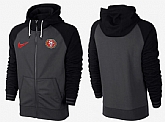 Men San Francisco 49ers Team Logo Full Zip NFL Hoodie (5),baseball caps,new era cap wholesale,wholesale hats