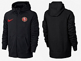 Men San Francisco 49ers Team Logo Full Zip NFL Hoodie (6),baseball caps,new era cap wholesale,wholesale hats