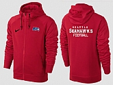 Men Seattle Seahawks Team Logo Full Zip NFL Hoodie (18),baseball caps,new era cap wholesale,wholesale hats