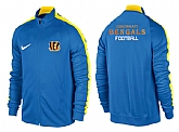 NFL Cincinnati Bengals Team Logo 2015 Men Football Jacket (17),baseball caps,new era cap wholesale,wholesale hats