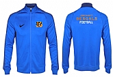 NFL Cincinnati Bengals Team Logo 2015 Men Football Jacket (9),baseball caps,new era cap wholesale,wholesale hats