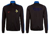 NFL Minnesota Vikings Team Logo 2015 Men Football Jacket (5),baseball caps,new era cap wholesale,wholesale hats