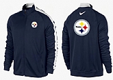 NFL Pittsburgh Steelers Team Logo 2015 Men Football Jacket (13),baseball caps,new era cap wholesale,wholesale hats
