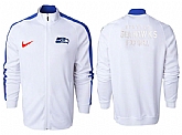 NFL Seattle Seahawks Team Logo 2015 Men Football Jacket (22),baseball caps,new era cap wholesale,wholesale hats