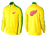 NHL Detroit Red Wings Team Logo 2015 Men Hockey Jacket (4),baseball caps,new era cap wholesale,wholesale hats