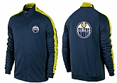 NHL Edmonton Oilers Team Logo 2015 Men Hockey Jacket (1),baseball caps,new era cap wholesale,wholesale hats