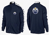 NHL Edmonton Oilers Team Logo 2015 Men Hockey Jacket (13),baseball caps,new era cap wholesale,wholesale hats