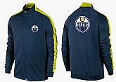 NHL Edmonton Oilers Team Logo 2015 Men Hockey Jacket (15),baseball caps,new era cap wholesale,wholesale hats