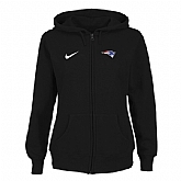 Women New England Patriots Tailgater Full Zip Hoodie - Black,baseball caps,new era cap wholesale,wholesale hats