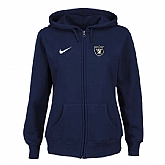 Women Oakland Raiders Tailgater Full Zip Hoodie - Blue,baseball caps,new era cap wholesale,wholesale hats