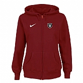 Women Oakland Raiders Tailgater Full Zip Hoodie - Red,baseball caps,new era cap wholesale,wholesale hats
