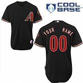 Customized Arizona Diamondbacks Baseball Jersey-Women's Stitched Alternate Home Black Cool Base MLB Jersey,baseball caps,new era cap wholesale,wholesale hats