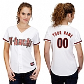 Customized Arizona Diamondbacks Baseball Jersey-Women's Stitched Home White Cool Base MLB Jersey,baseball caps,new era cap wholesale,wholesale hats