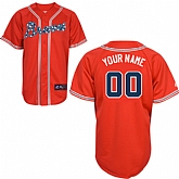 Customized Atlanta Braves Baseball Jersey-Women's Stitched 2014 Red MLB Jersey,baseball caps,new era cap wholesale,wholesale hats
