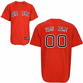 Customized Boston Red Sox Baseball Jersey-Women's Stitched Red Home MLB Jersey,baseball caps,new era cap wholesale,wholesale hats