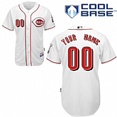 Customized Cincinnati Reds MLB Jersey-Men's Stitched Home White Cool Base Baseball Jersey,baseball caps,new era cap wholesale,wholesale hats