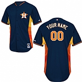 Customized Houston Astros MLB Jersey-Men's Stitched 2014 Cool Base BP Dark Blue Baseball Jersey,baseball caps,new era cap wholesale,wholesale hats
