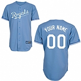 Customized Kansas City Royals Baseball Jersey-Women's Stitched Alternate Light Blue Cool Base MLB Jersey,baseball caps,new era cap wholesale,wholesale hats