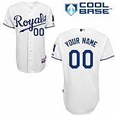 Customized Kansas City Royals MLB Jersey-Men's Stitched Home White Cool Base Baseball Jersey,baseball caps,new era cap wholesale,wholesale hats