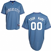 Customized Kansas City Royals MLB Jersey-Men's Stitched Road Blue Baseball Jersey,baseball caps,new era cap wholesale,wholesale hats