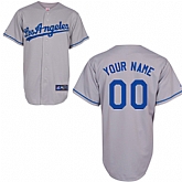 Customized Los Angeles Dodgers Baseball Jersey-Women's Stitched Road Gray Cool Base MLB Jersey,baseball caps,new era cap wholesale,wholesale hats