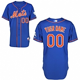 Customized New York Mets MLB Jersey-Men's Stitched Alternate Blue Home Cool Base Baseball Jersey,baseball caps,new era cap wholesale,wholesale hats