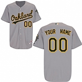 Customized Oakland Athletics Baseball Jersey-Women's Stitched Road Gray Cool Base MLB Jersey,baseball caps,new era cap wholesale,wholesale hats