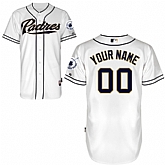 Customized San Diego Padres MLB Jersey-Men's Stitched Home White Cool Base Baseball Jersey,baseball caps,new era cap wholesale,wholesale hats