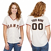 Customized San Francisco Giants Baseball Jersey-Women's Stitched Home White Cool Base MLB Jersey,baseball caps,new era cap wholesale,wholesale hats