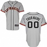 Customized San Francisco Giants Baseball Jersey-Women's Stitched Road Gray Cool Base MLB Jersey,baseball caps,new era cap wholesale,wholesale hats