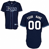 Customized Tampa Bay Rays Baseball Jersey-Women's Stitched Alternate Dark Blue Cool Base MLB Jersey,baseball caps,new era cap wholesale,wholesale hats