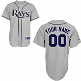 Customized Tampa Bay Rays Baseball Jersey-Women's Stitched Road Gray Cool Base MLB Jersey,baseball caps,new era cap wholesale,wholesale hats