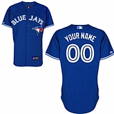 Customized Toronto Blue Jays Baseball Jersey-Women's Stitched Alternate Blue MLB Jersey,baseball caps,new era cap wholesale,wholesale hats