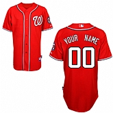 Customized Washington Nationals MLB Jersey-Men's Stitched Alternate Red Cool Base Baseball Jersey,baseball caps,new era cap wholesale,wholesale hats