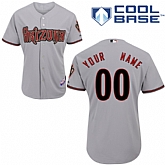 Customized Youth MLB Jersey-Arizona Diamondbacks Stitched Road Gray Cool Base Baseball Jersey,baseball caps,new era cap wholesale,wholesale hats