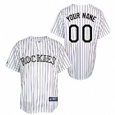 Customized Youth MLB Jersey-Colorado Rockies Stitched Home White Cool Base Baseball Jersey,baseball caps,new era cap wholesale,wholesale hats