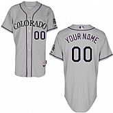 Customized Youth MLB Jersey-Colorado Rockies Stitched Road Gray Cool Base Baseball Jersey,baseball caps,new era cap wholesale,wholesale hats