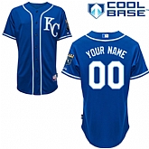 Customized Youth MLB Jersey-Kansas City Royals Stitched 2014 Alternate Blue Cool Base Baseball Jersey,baseball caps,new era cap wholesale,wholesale hats