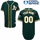 Customized Youth MLB Jersey-Oakland Athletics Stitched Alternate Green Cool Base Baseball Jersey,baseball caps,new era cap wholesale,wholesale hats