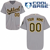 Customized Youth MLB Jersey-Oakland Athletics Stitched Road Gray Cool Base Baseball Jersey,baseball caps,new era cap wholesale,wholesale hats