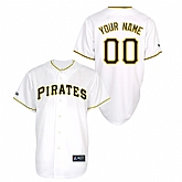 Customized Youth MLB Jersey-Pittsburgh Pirates Stitched Home White Cool Base Baseball Jersey,baseball caps,new era cap wholesale,wholesale hats