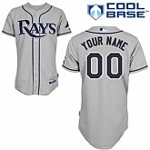 Customized Youth MLB Jersey-Tampa Bay Rays Stitched Road Gray Cool Base Baseball Jersey,baseball caps,new era cap wholesale,wholesale hats