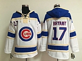 Chicago Cubs #17 Bryant White Hoodie,baseball caps,new era cap wholesale,wholesale hats